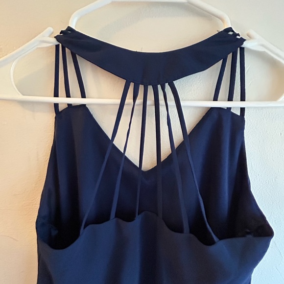 Japna- Navy blue blouse with cut out design - Picture 2 of 3